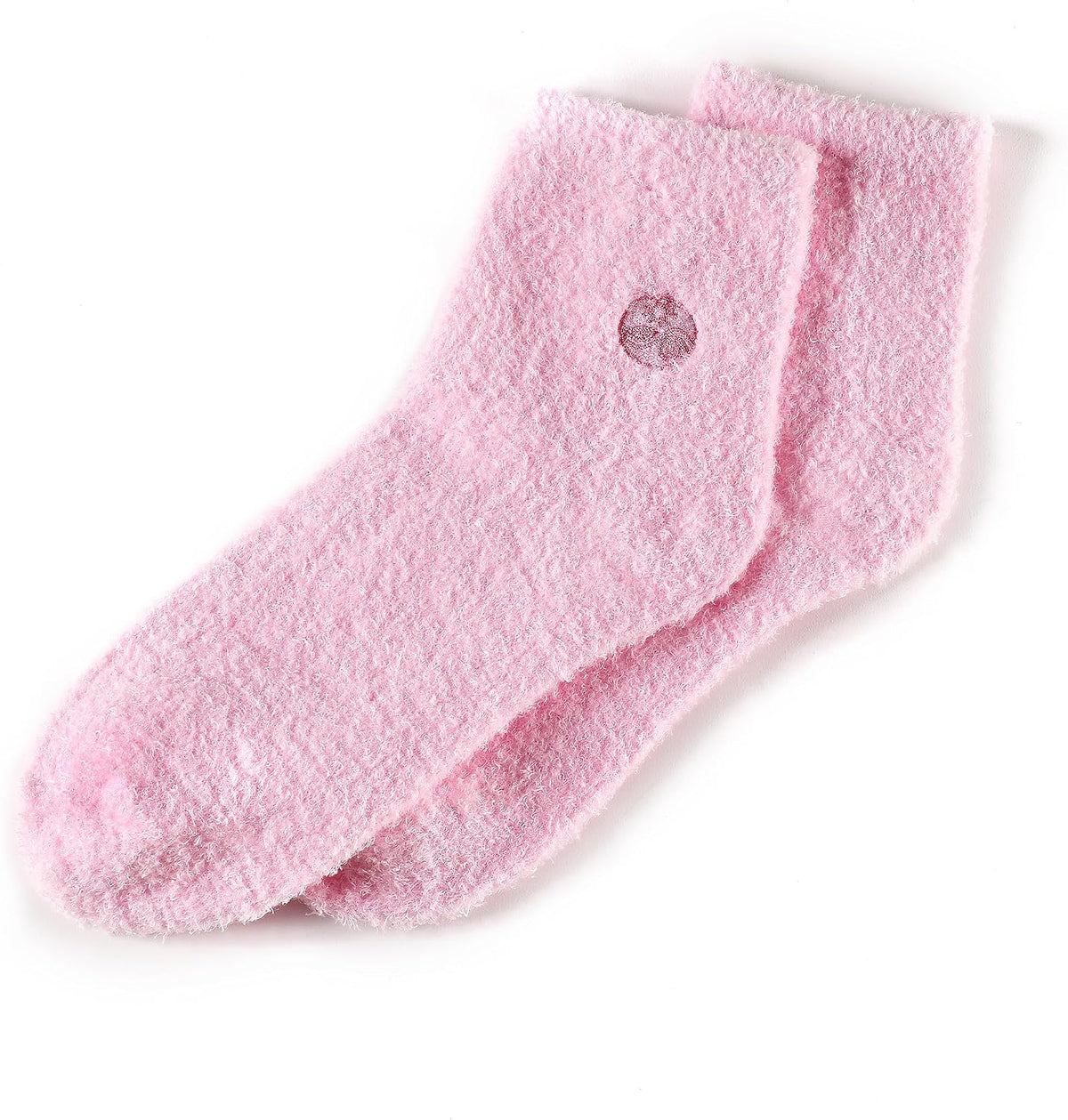 Pink Earth Therapeutics moisturizing aloe socks close up fabric texture