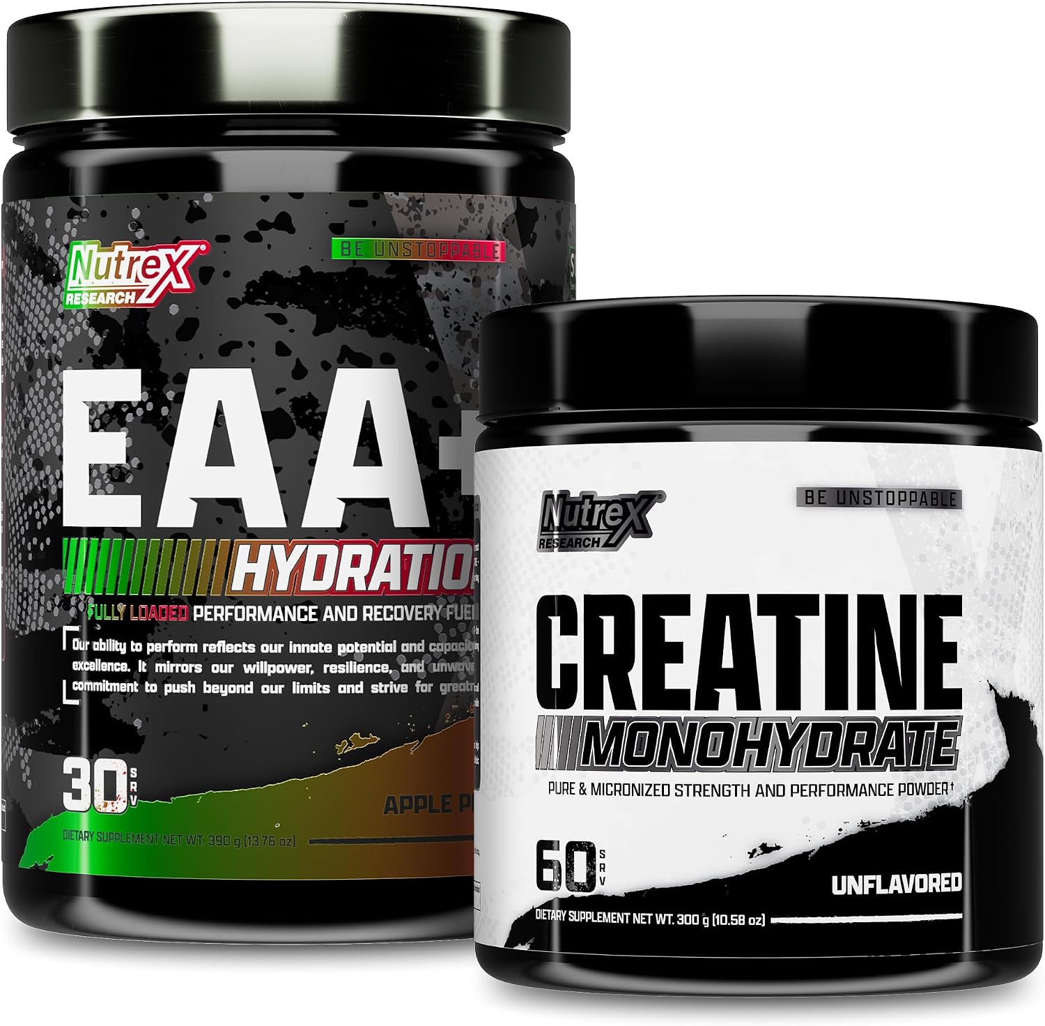 Nutrex Research EAA Hydration Apple Pear 390g container front view original sports supplement