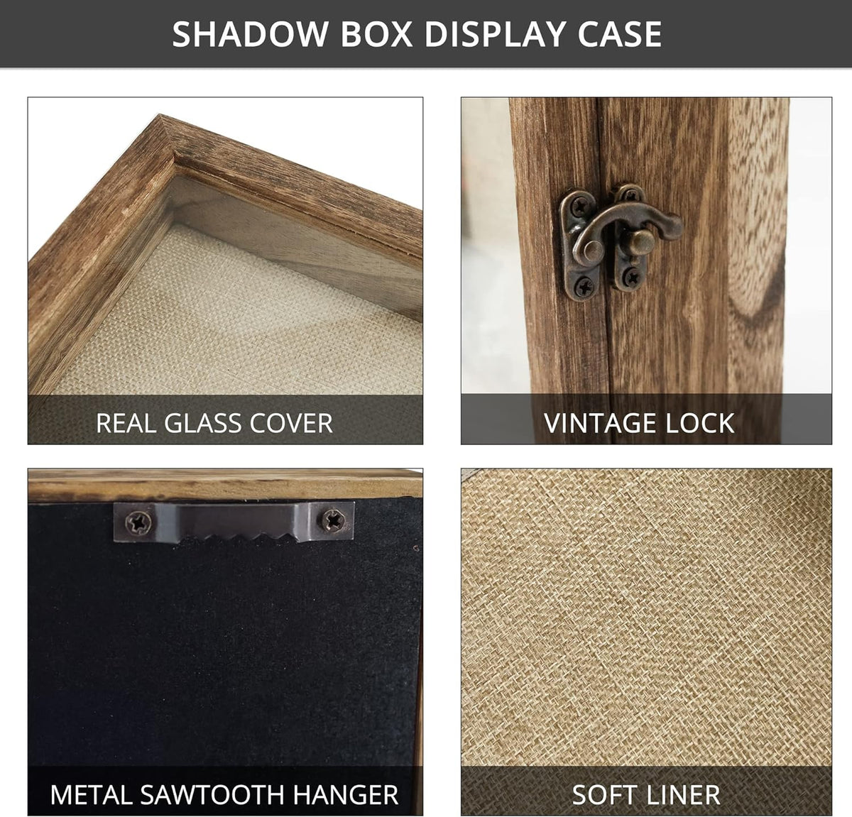 GraduationMall shadow box with linen back interior