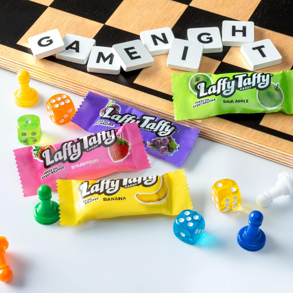 Laffy Taffy wrapper close up displaying printed joke