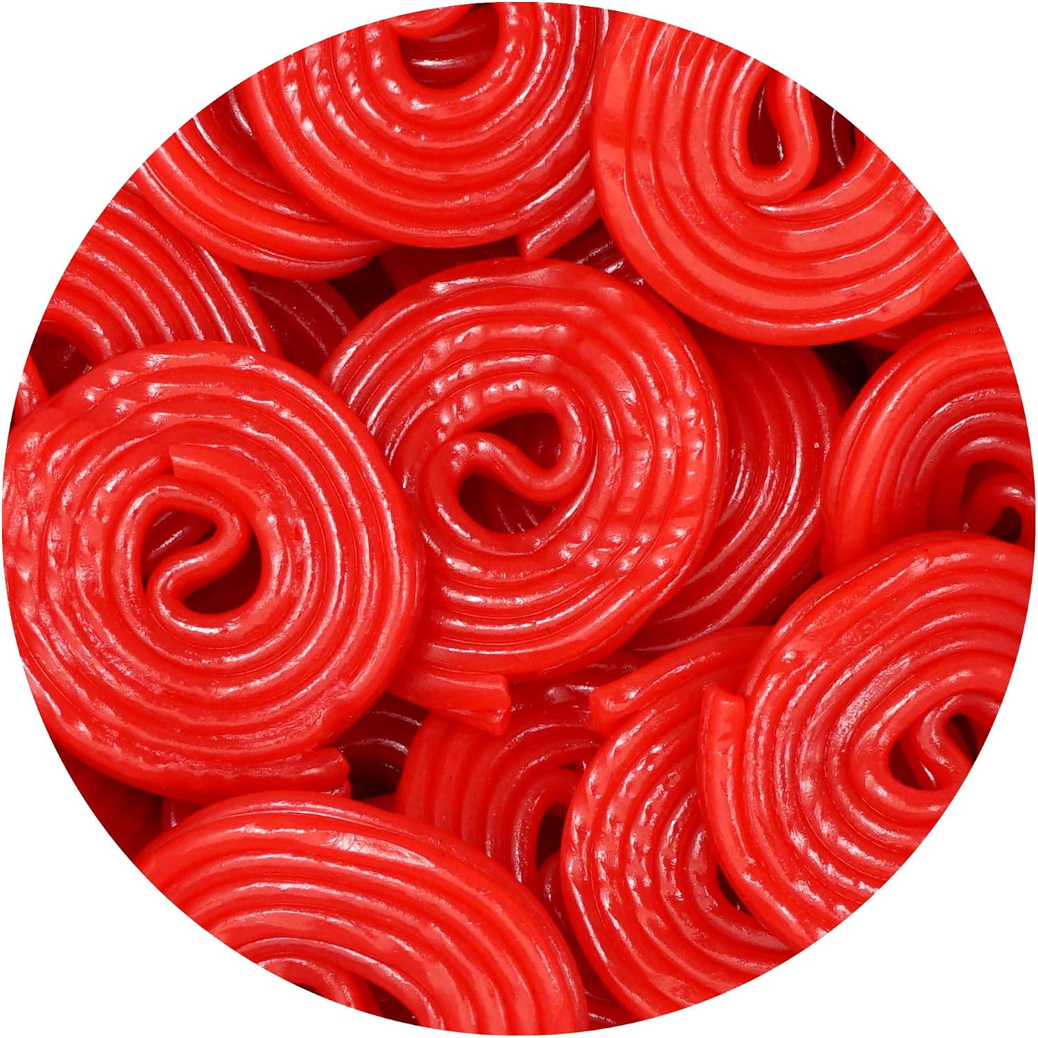 The Hampton Candy Company Broadway Strawberry Wheels Licorice Candy front view pack