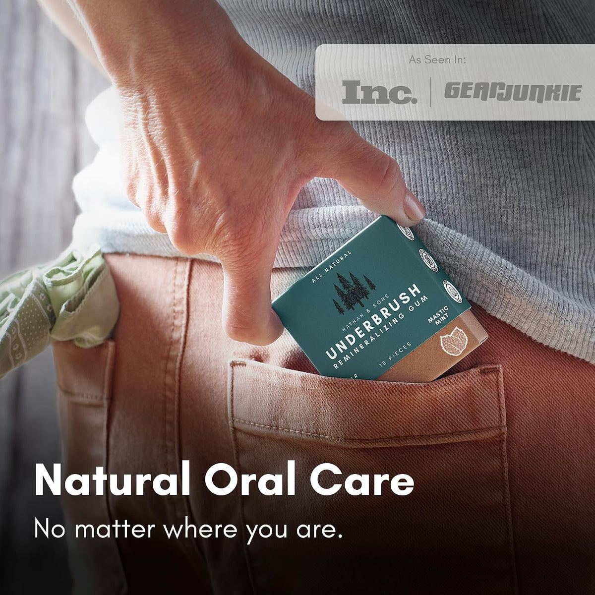 Biodegradable chicle gum for enamel repair and fresh breath