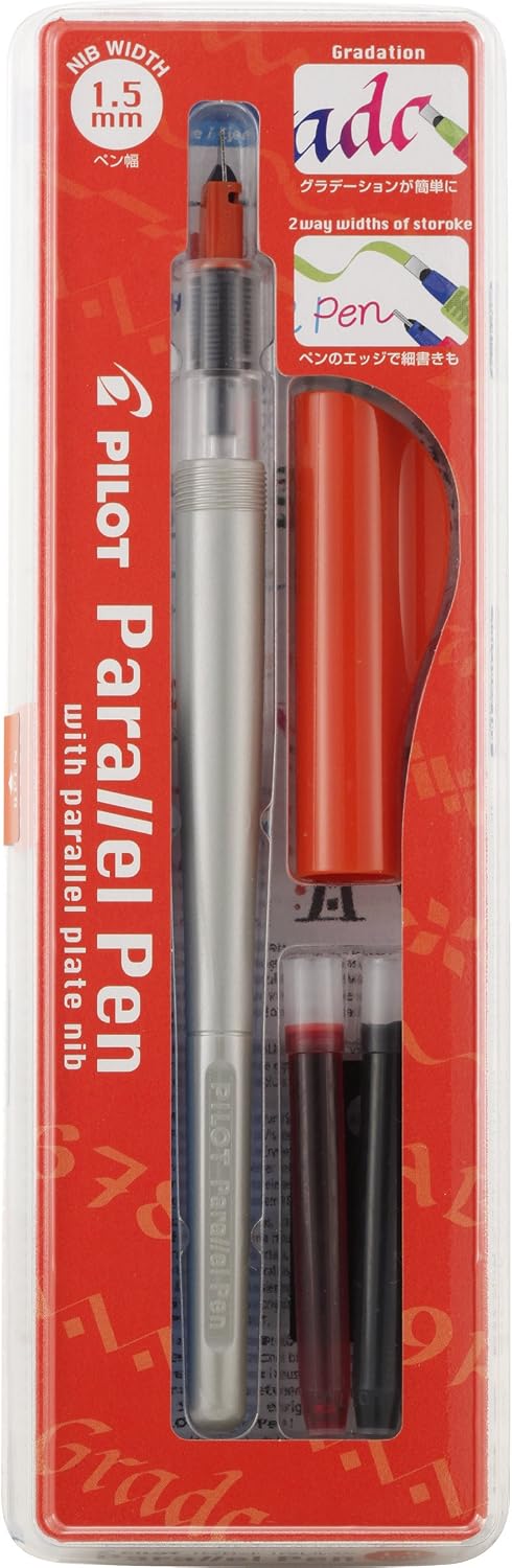 Pilot parallel pen packaging and set contents