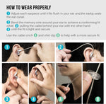 MEE audio M6 PRO professional earphones highlighting memory wire earhooks