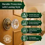 Renovators Supply Manufacturing Door Knob Rosette pair side angle