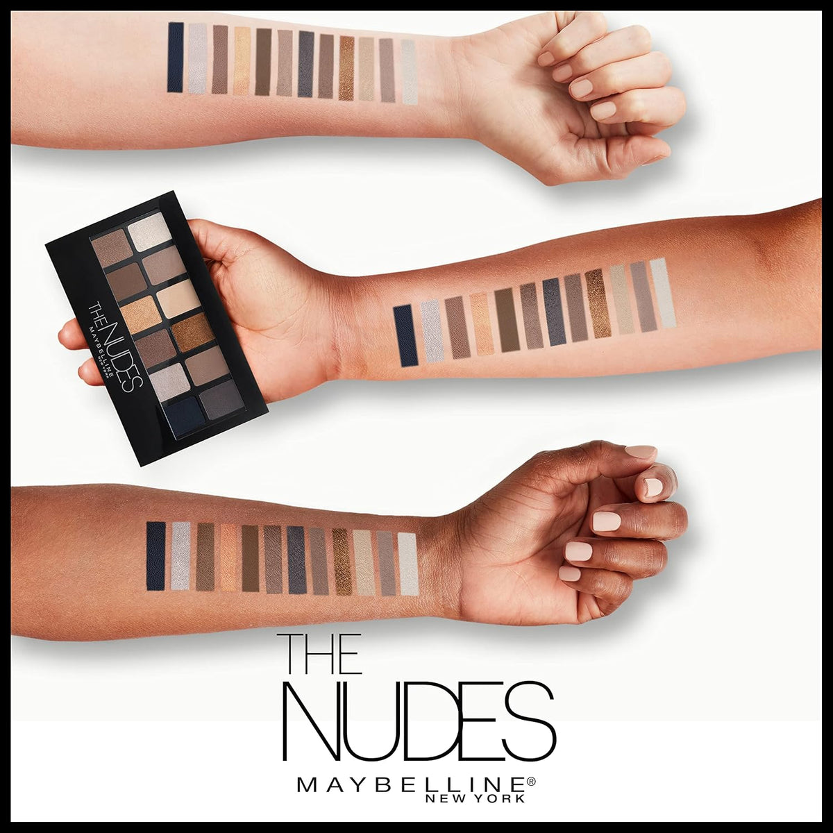 Maybelline The Nudes palette packaging back view