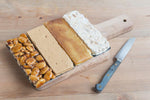 Delaviuda brand gourmet soft almond turron multi pack presentation box ideal for festive gifting.