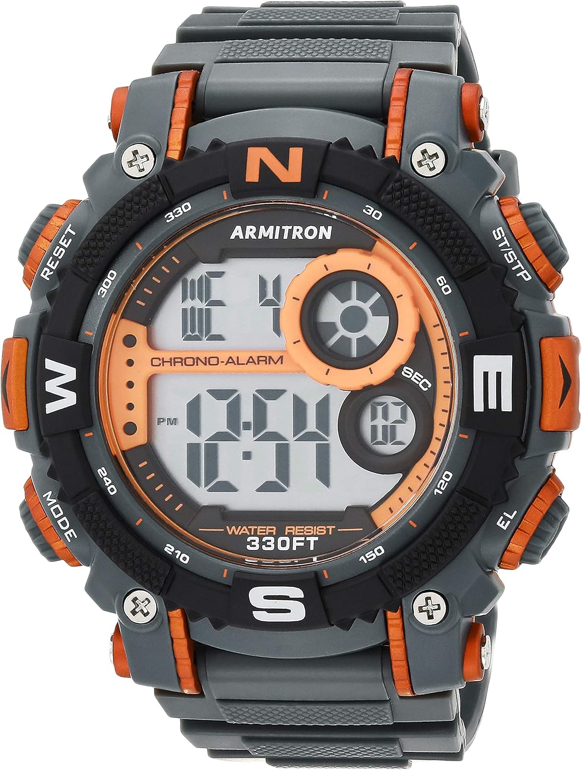Armitron Sport Sport Digital Men's Watch (Red Dial Black Colored Strap) - Image 1