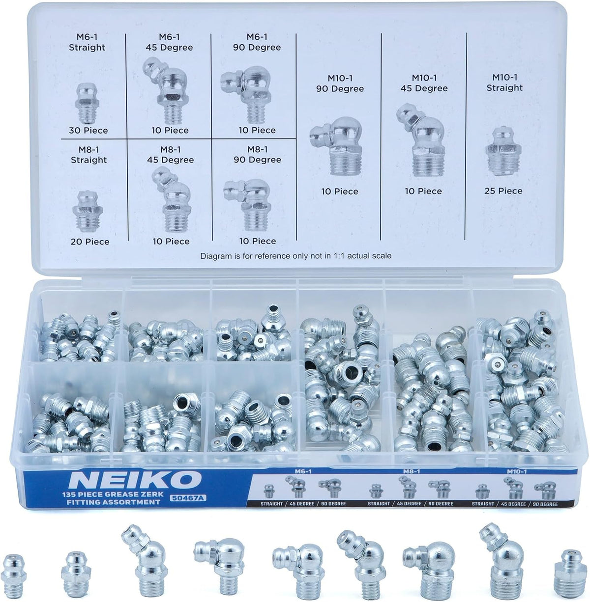 NEIKO 50444A Rubber O-Ring Assortment Kit, Buna-N Gasket Sealing Rings and Replacement O-Rings, 32 Metric Sizes, 419-Piece Kit - Image 12
