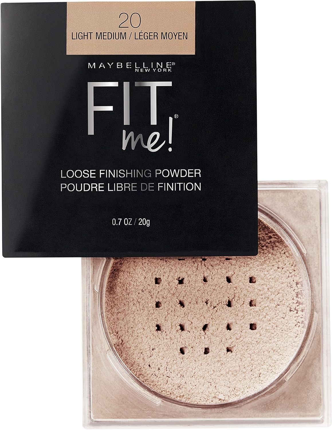 Top view of Maybelline Fit Me Loose Powder packaging