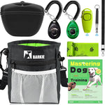 Barkie dog training kit with black treat pouch front view for premium puppy obedience training.