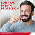 Authentic Parodontax gum health toothpaste stand up tube showing product seal