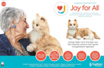Joy For All orange tabby cat close up of realistic face features