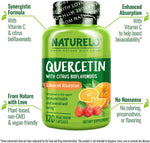NATURELO Quercetin citrus bioflavonoid complex side profile