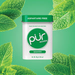 PUR Gum Spearmint Xylitol Mints portable pocket friendly packaging