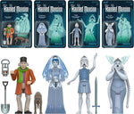 Super7 Haunted Mansion Caretaker action figure posed on stand