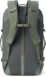 Dakine 38L travel pack side profile and pocket layout