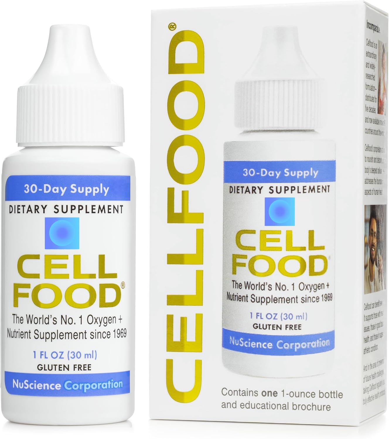 Cellfood liquid oxygen supplement front view bottle