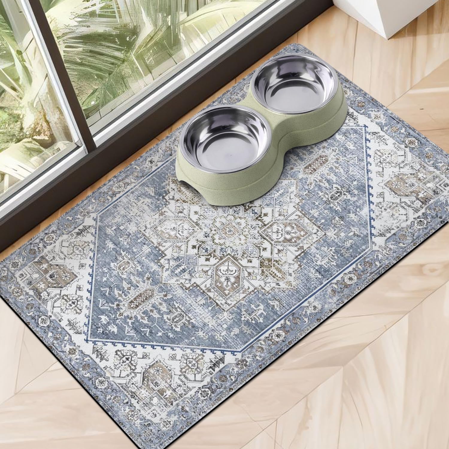 Cuslnox dog food mat front view