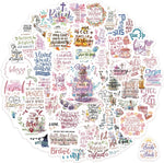 Slapaflife 300 piece inspirational Christian vinyl sticker pack front view