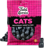 Chewy black licorice candy from the Netherlands texture detail.