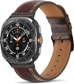 Tasikar Leather Bands Compatible with Samsung Galaxy Watch Ultra 2 47mm (2026)/ Ultra 1 47mm (2025/2024), Genuine Leather Strap for Galaxy Watch Ultra 47mm, Brown - Image 12