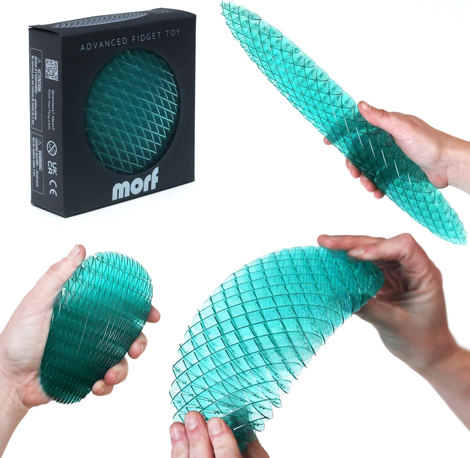 Morf Fidget Worm flexible sensory toy front view
