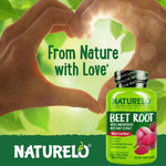 Naturelo Beet Root 90 Capsules heart health benefits graphic