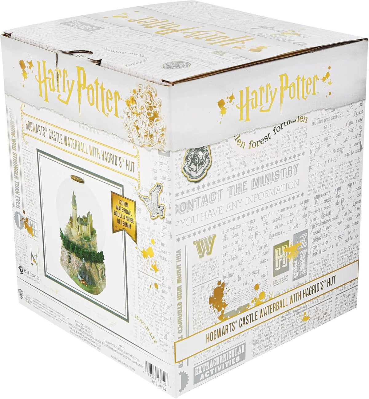 Enesco Wizarding World water globe sparkling with opalescent glitter