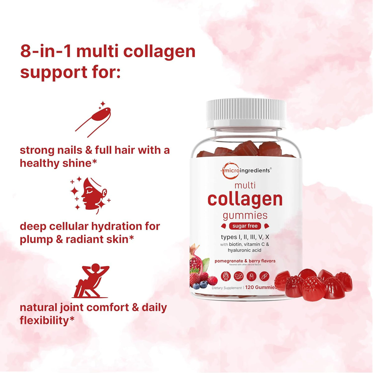Micro Ingredients multi collagen peptides key ingredient breakdown