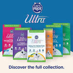 Ultra Fresh cat litter bag next to a clean litter box