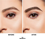 Milani fiber infused eyebrow makeup gel close up texture
