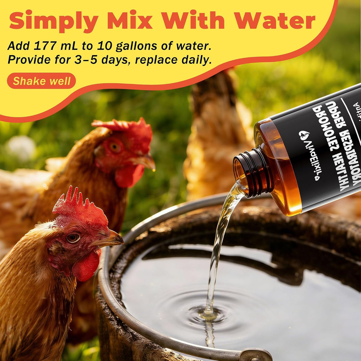 BiKontrun USA made avian wellness fluid formula with included dropper top