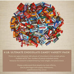 Close up view of premium milk chocolate and peanut butter candy pieces