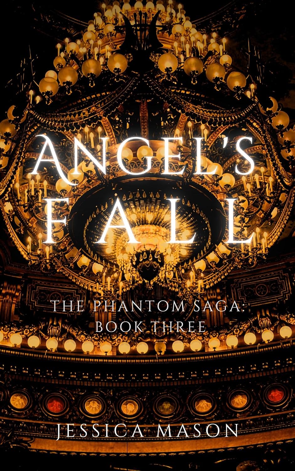 Jessica Mason Angel's Fall The Phantom Saga Book Three front cover gothic romance paperback novel.