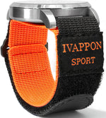 Sport Watch Band, Hook and Loop Nylon Strap, 18-24mm Width, Drop Prevention Design, Multiple Colors - Image 10