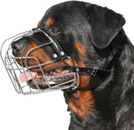 CleverTail XL metal dog muzzle front view for large breeds