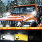 Nilight LED work light pods with stainless steel mounting brackets