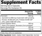 Twinlab Super Enzyme Caps - Constipation Supplement with Digestive Enzymes - 50 Capsules (Pack of 4) - Image 2