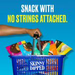 Authentic SkinnyDipped dark chocolate almonds bag back
