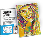 QBRIX framed diamond art custom painting kit front view