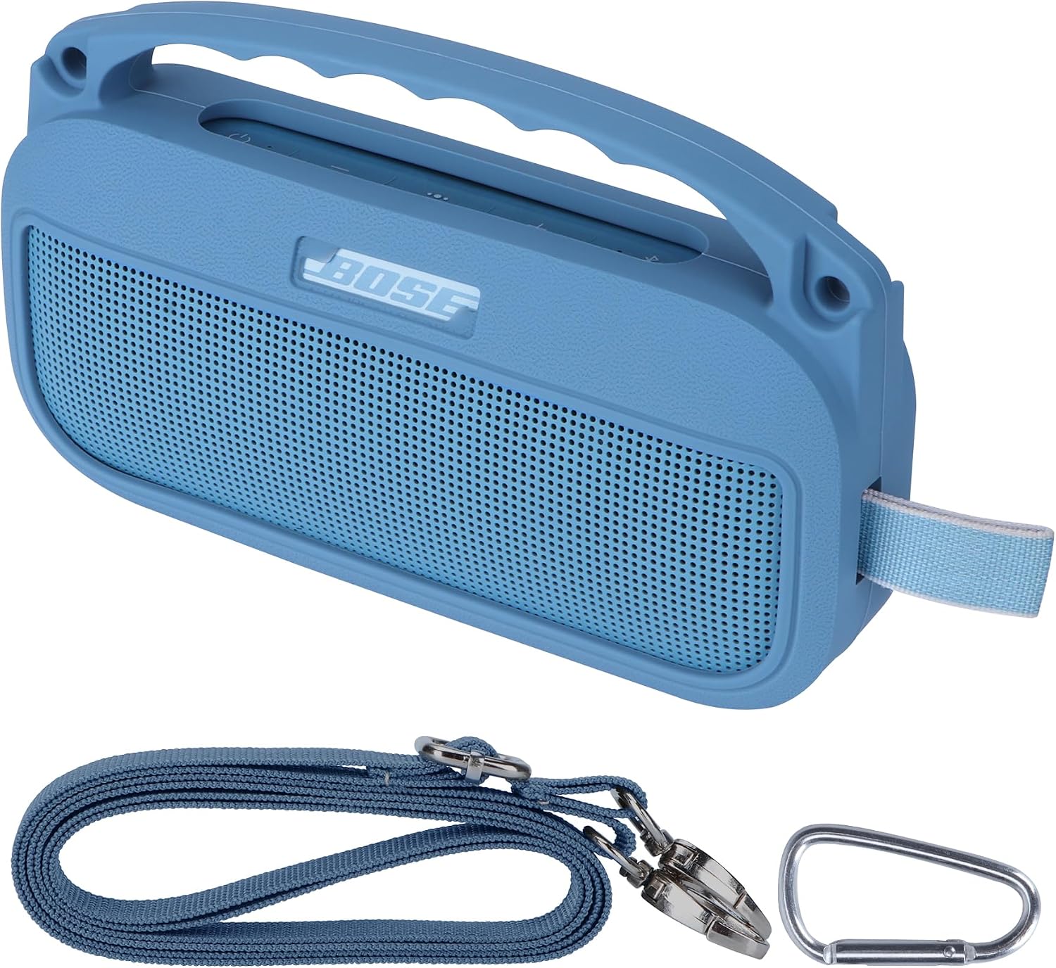 Peyyargo silicone cover for Bose SoundLink Flex front view with Blue Dusk finish