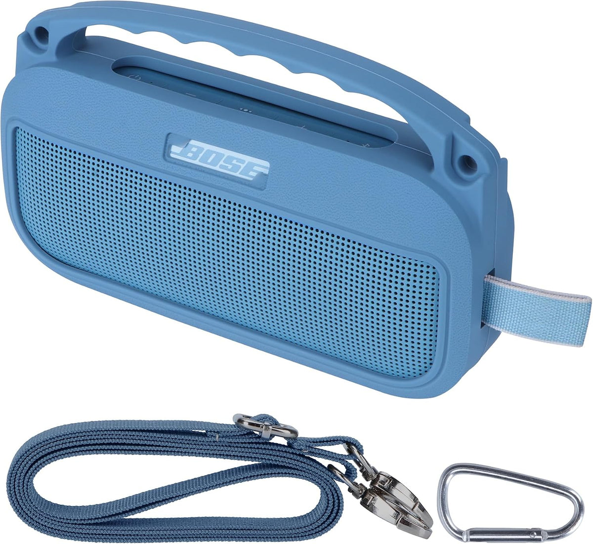 Peyyargo silicone cover for Bose SoundLink Flex front view with Blue Dusk finish