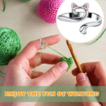 DTOFOOT open loop knitting ring close up detail