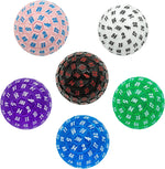 Top angle view of Poludie 100 sided dice highlighting clear digits