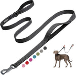 Fida 4 FT Heavy Duty Dog Leash with 2 Comfortable Padded Handles, Traffic Handle & Advanced Easy Snap Hook, Reflective Walking Lead for Large, Medium & Small Breed Dogs (4 FT x 1" Wide, Black) - Image 9