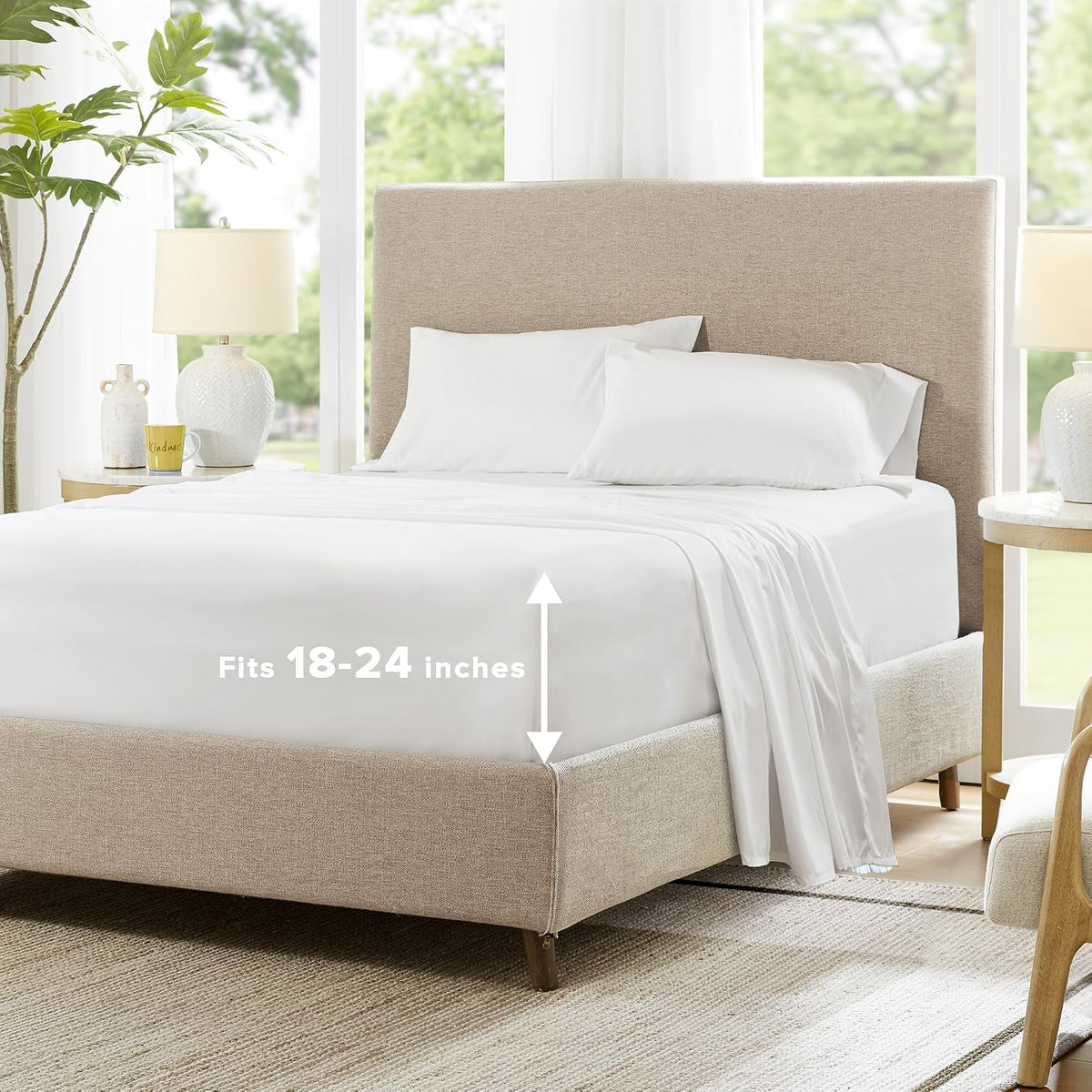 Comfort Spaces Coolmax Moisture Wicking Cooling Sheet Set, Full 4 Piece - Image 15