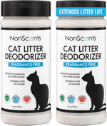 NonScents odorless pet litter deodorizer packaging back label with usage instructions