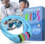 Bchel Bike Locks Cable for Kids - Colorful & Keyless - Secure Your Child's Bike - Easy-to-Use Bicycle Accessory, High Security 5 Digit Resettable Combination Coiling Bicycle Lock, Anti Theft - Image 9