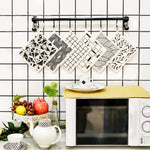Quick-drying kitchen dish cloth stacked in a set